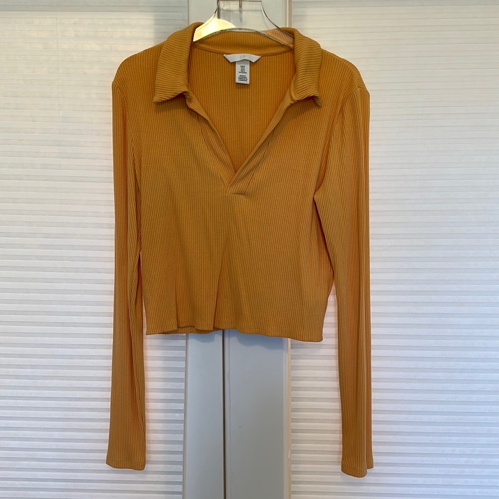 Orange crop top